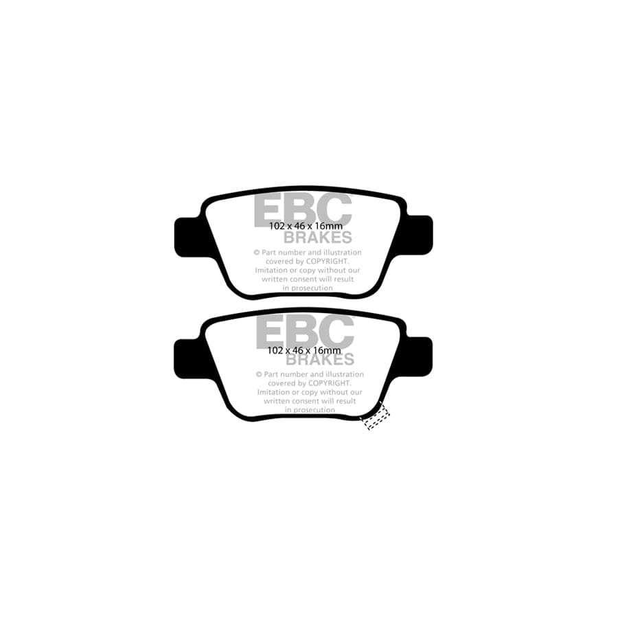 EBC PDKR864 Toyota Corolla Verso Ultimax Rear Brake Pad & Plain Disc Kit 2 | ML Performance UK Car Parts