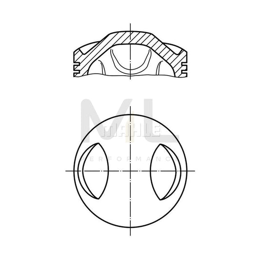 MAHLE ORIGINAL 063 24 00 Piston 84,0 mm, without cooling duct | ML Performance Car Parts