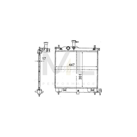 MAHLE ORIGINAL CR 1854 000S Engine radiator for HYUNDAI i10 Brazed cooling fins, Manual Transmission | ML Performance Car Parts