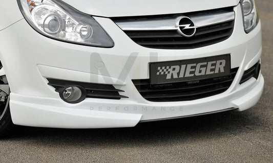 Rieger 00058940 Opel Corsa D Front Splitter 1 | ML Performance UK Car Parts