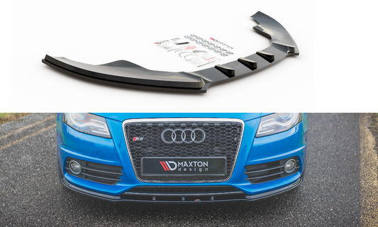 Maxton Design AU-S4-B8-FD1T Front Splitter Audi S4 / A4 S-Line B8 | ML Performance UK Car Parts