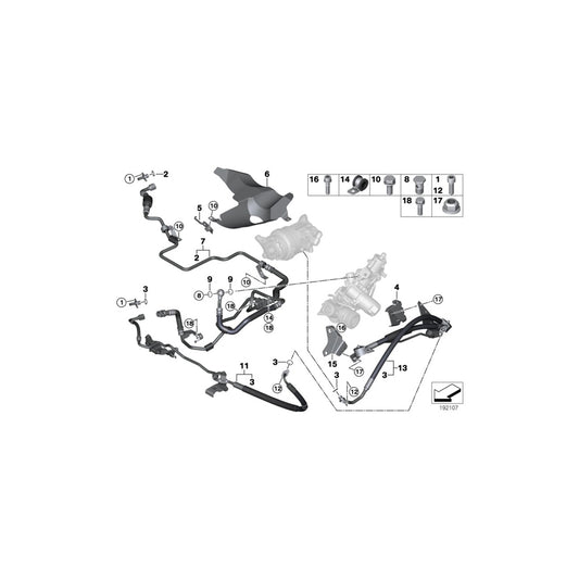 Genuine BMW 32416793400 E70 E71 Exp. Hose, Adaptive Drive 1St Section (Inc. X6 35iX, X6 40iX & X5 35iX) | ML Performance UK