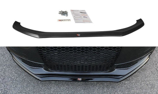 Maxton Design AU-S4-B8F-FD1T Front Splitter V.1 Audi S4 / A4 S-Line B8 FL | ML Performance UK Car Parts