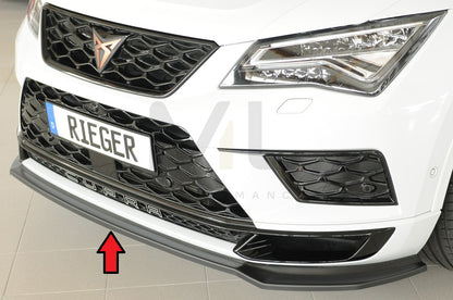 Rieger 00027044 SEAT 5FP Ateca Cupra Front Splitter 1 | ML Performance UK Car Parts
