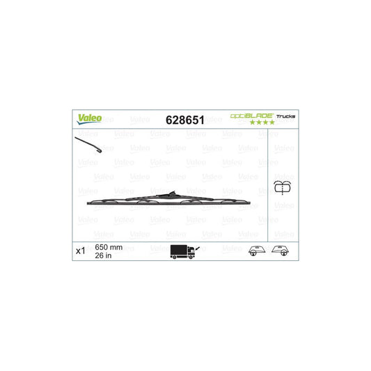 Valeo 628651 Optiblade Trucks Wiper Blade | ML Performance UK Car Parts