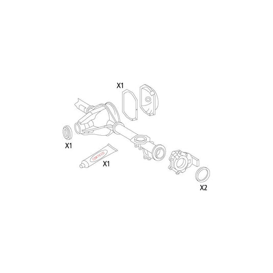Corteco 19535845 Gasket Set, Differential Suitable For Mercedes-Benz G-Class Off-Road (W463) | ML Performance UK