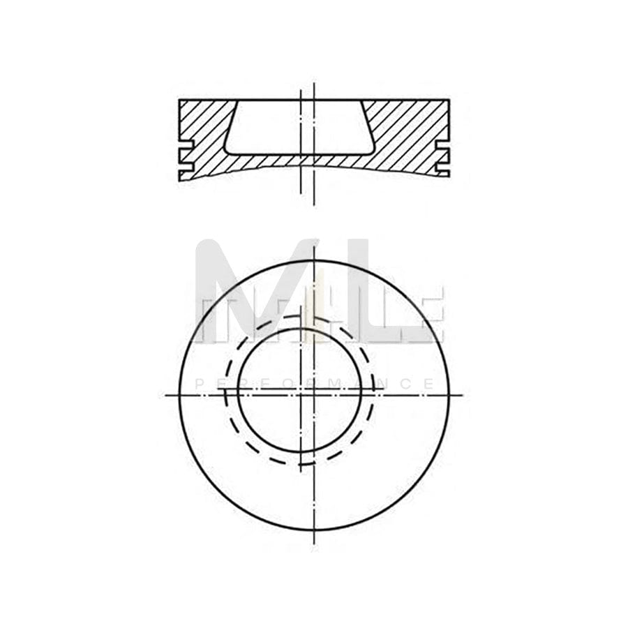 MAHLE ORIGINAL 607 43 00 Piston for TOYOTA LAND CRUISER 94 mm, with piston rings, with piston ring carrier | ML Performance Car Parts