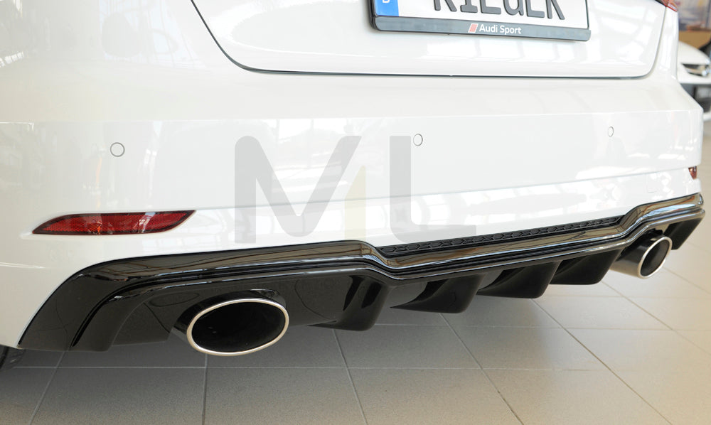 Rieger 00088183 Audi 8V Rear Diffuser (A3 & S3) 2 | ML Performance UK Car Parts
