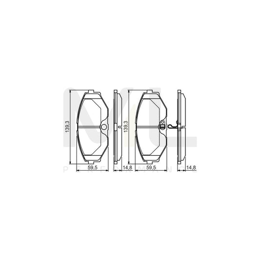 Bosch 0986495147 Brake Pad Set With Acoustic Wear Warning, With Mounting Manual BP1473 | ML Performance Car Parts