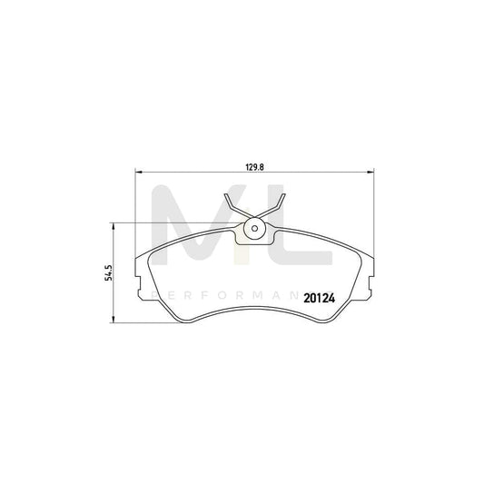 Brembo P 85 028 Brake Pad Set For Vw Transporter Excl. Wear Warning Contact, With Brake Caliper Screws | ML Performance Car Parts
