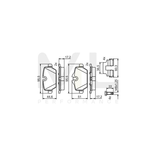 Bosch 0986495477 Brake Pad Set BP2109 | ML Performance Car Parts