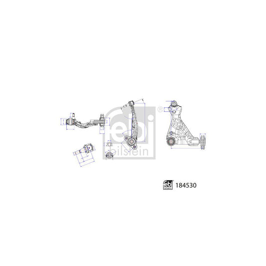 Febi Bilstein 184530 Suspension Arm Suitable For Mercedes-Benz Vito