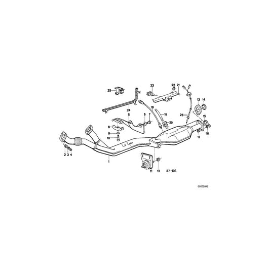 Genuine BMW 11781714873 E24 E32 Oxygen Sensor L=1600MM (Inc. 735i, 635CSi & 730i) | ML Performance UK Car Parts