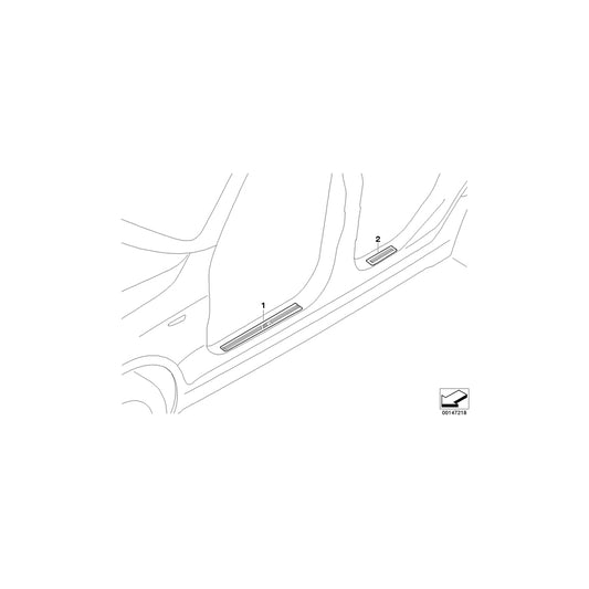 Genuine BMW 51773415850 E83 Door Sill Strip Rear Right M (Inc. X3 2.5si, X3 3.0i & X3 2.5i) | ML Performance UK