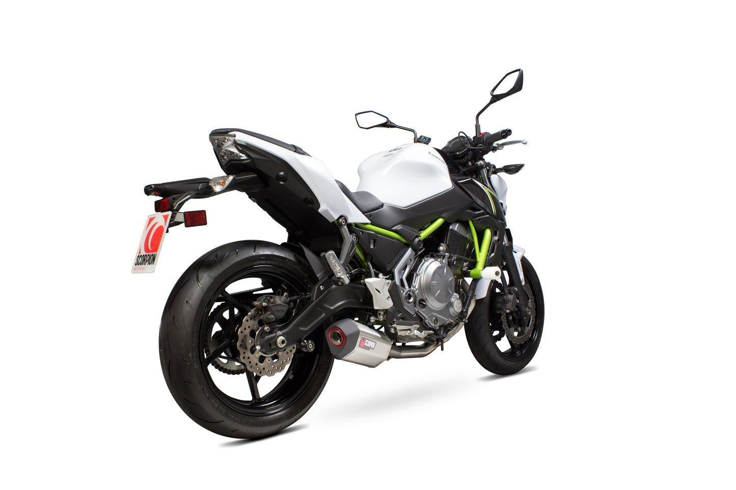 Scorpion RKA117SYSSEO Kawasaki Z650 Serket Parallel Full System - Brushed Stainless Steel Sleeve | ML Performance UK UK