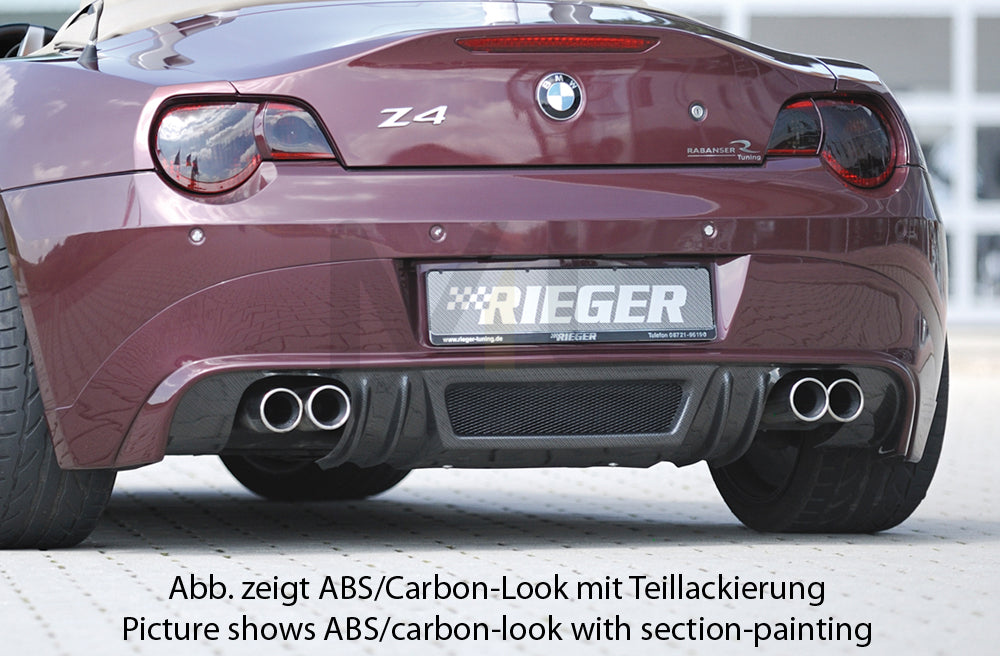 Rieger 00050510 BMW Z4 E85 Rear Diffuser 1 | ML Performance UK Car Parts