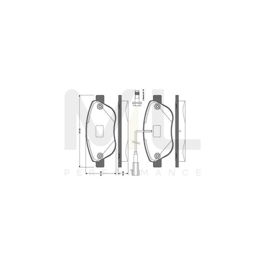 Bosch 0986Tb3079 Brake Pad Set Excl. Wear Warning Contact, With Bolts, With Accessories  | ML Performance Car Parts