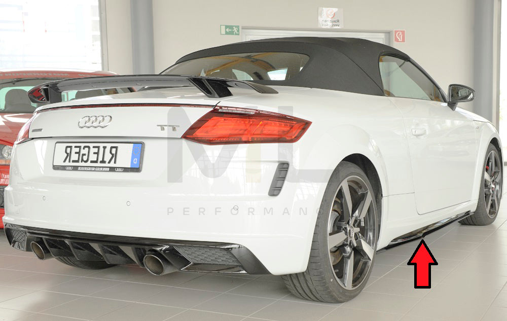 Rieger 00055182 Audi 8J-FV 8S Side Skirt Splitter (TT, TTS & TTRS) 10 | ML Performance UK Car Parts