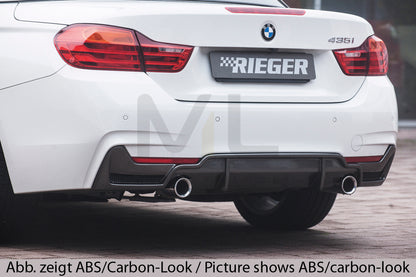 Rieger 00088072 BMW 4 Series F32 F33 F36 Rear Diffuser 3 | ML Performance UK Car Parts