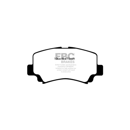 EBC PD01KF1424 Suzuki Wagon-R Greenstuff Front Brake Pad & Plain Disc Kit  2 | ML Performance UK Car Parts
