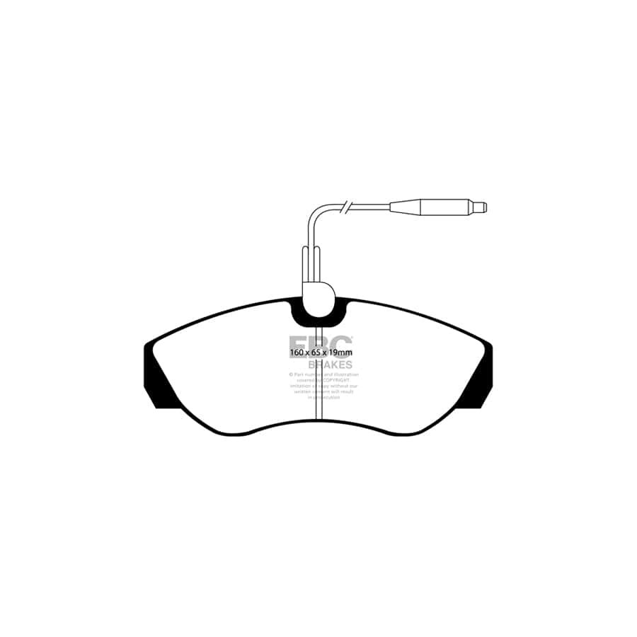 EBC PDKF533 Citroen Fiat Peugeot Ultimax Front Brake Pad & Plain Disc Kit 2 | ML Performance UK Car Parts