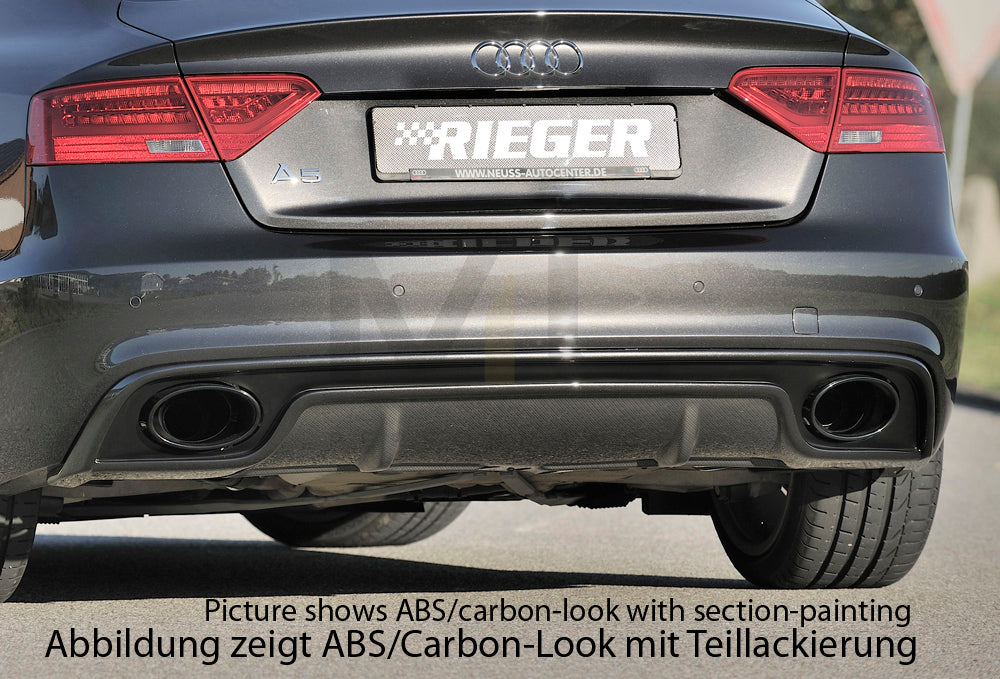 Rieger 00099230 Audi B8 B81 Rear Diffuser (A5 & S5) 1 | ML Performance UK Car Parts