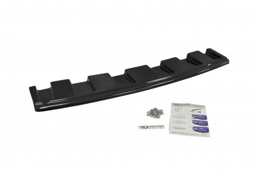 Maxton Design AU-S6-C7-AV-RD1T Central Rear Splitter Audi S6 C7 Avant (Without Vertical Bars) | ML Performance UK Car Parts