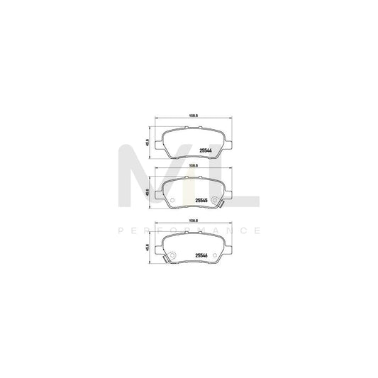 Brembo P 28 094 Brake Pad Set With Acoustic Wear Warning, With Anti-Squeak Plate | ML Performance Car Parts