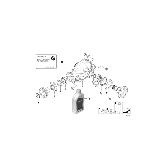 Genuine BMW 33107567990 E83 Exch. Final Drive I=3,73 (Inc. X3 3.0si) | ML Performance UK