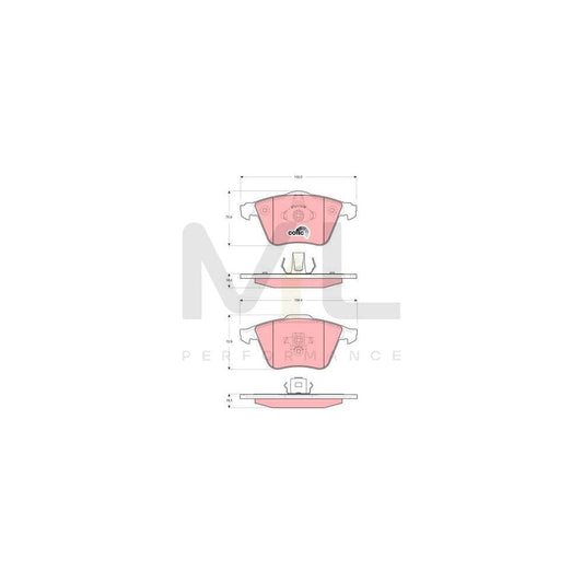 TRW Cotec Gdb1607 Brake Pad Set Not Prepared For Wear Indicator | ML Performance Car Parts