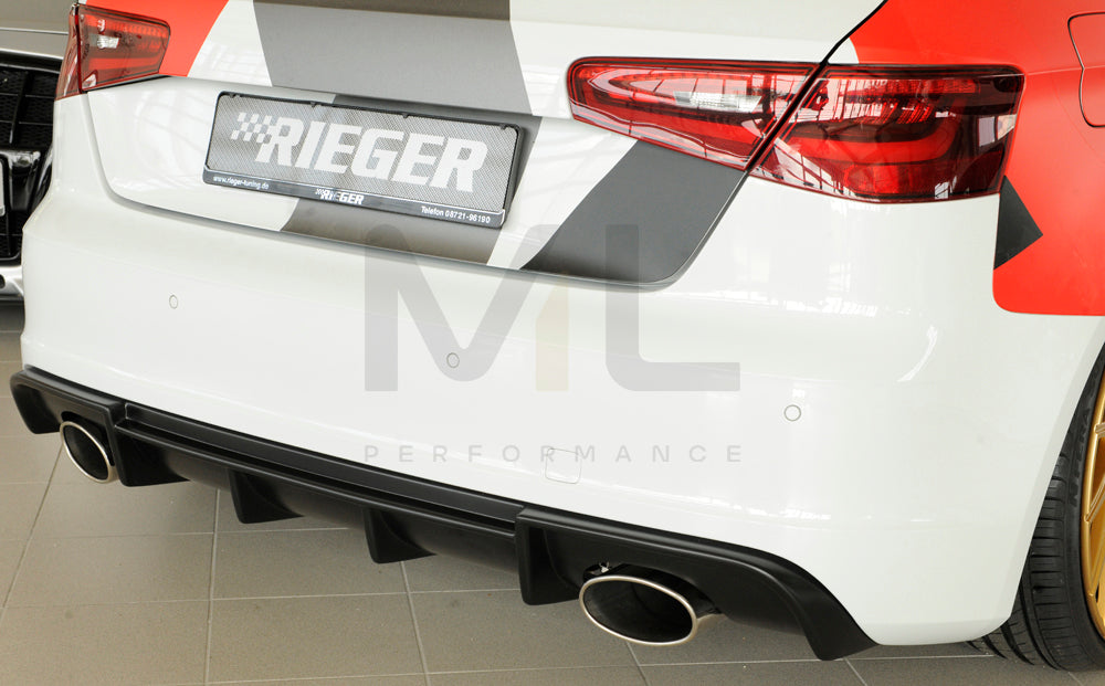 Rieger 00056806 Audi 8V Rear Diffuser (A3 & S3) 3 | ML Performance UK Car Parts