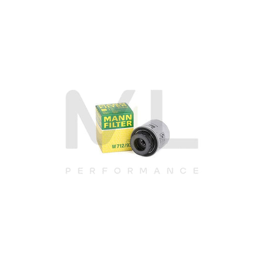 MANN-FILTER W 712/93 Oil Filter Spin-on Filter, with two anti-return valves | ML Performance Car Parts