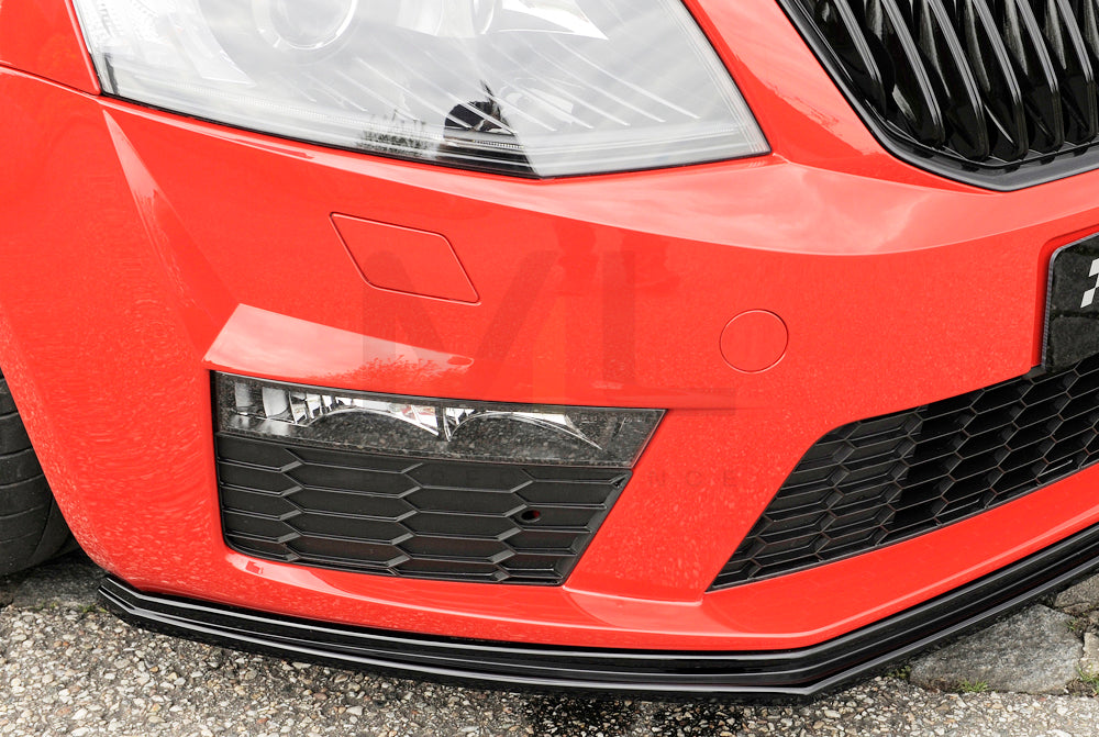 Rieger 00088106 Skoda 5E Octavia RS Front Splitter 5 | ML Performance UK Car Parts