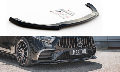 Maxton Design ME-CLS-257-AMGLINE-FD3T Front Splitter V.3 Mercedes Benz CLS-Class C257 AMG-Line | ML Performance UK Car Parts