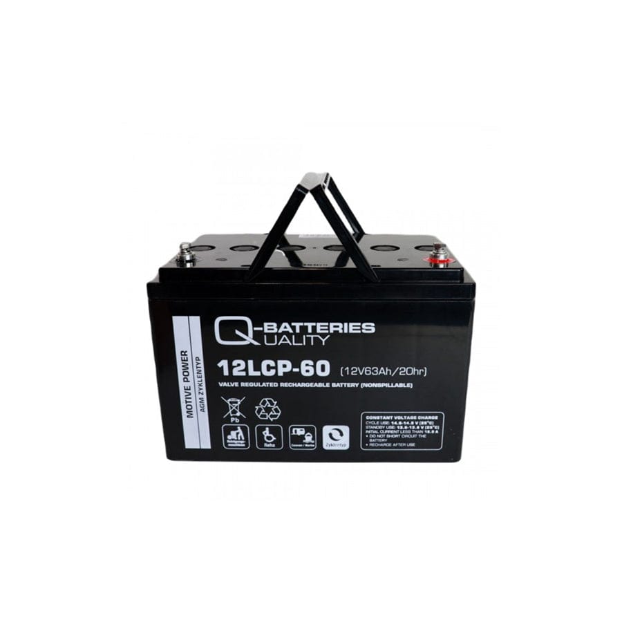Q-Batteries 12LCP60 / 12V 63Ah lead accumulator cycle type AGM Deep Cycle VRLA | ML Performance UK Car Parts