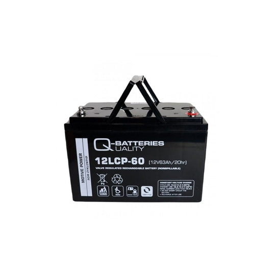 Q-Batteries 12LCP60 / 12V 63Ah lead accumulator cycle type AGM Deep Cycle VRLA | ML Performance UK Car Parts