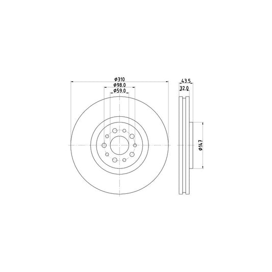 Hella 8FT 351 197-311 Dryer, Air Conditioning