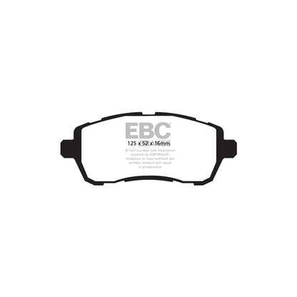 EBC PDKF723 Ford Fiesta Ultimax Front Brake Pad & Plain Disc Kit 2 | ML Performance UK Car Parts