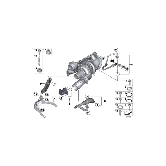 Genuine BMW 11658604854 F21 F20 F31 Bracket Catalyzer (Inc. 116i, 114i & 118i) | ML Performance UK Car Parts
