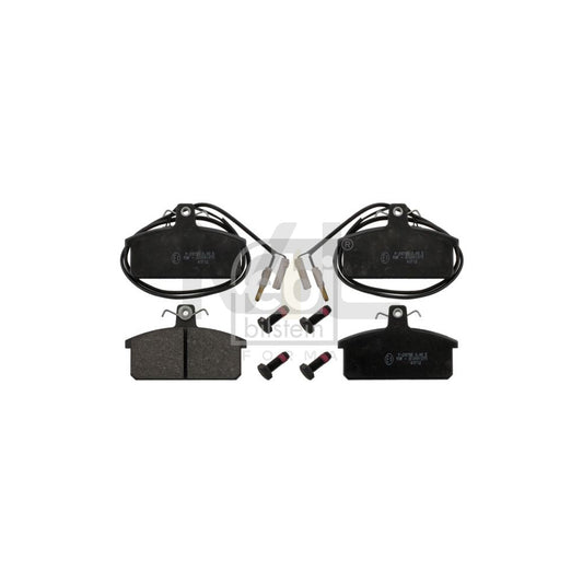 Febi Bilstein 116096 Brake Pad Set For Lancia Delta I (831) Front Axle, Incl. Wear Warning Contact, With Bolts/Screws | ML Performance Car Parts