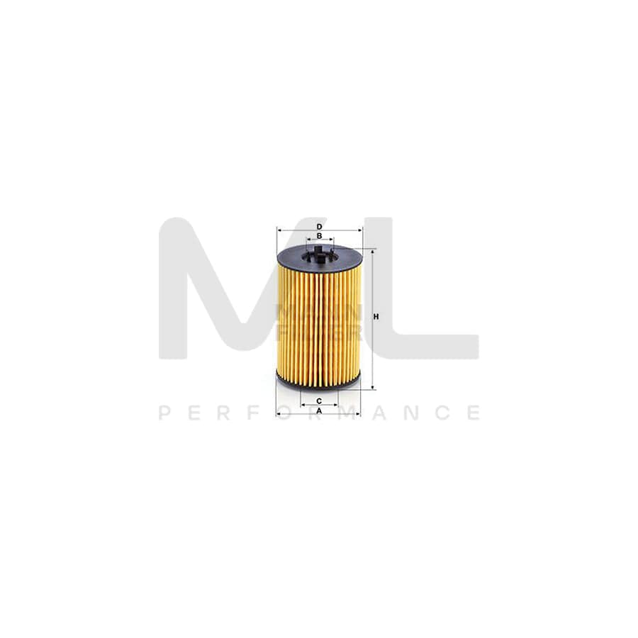 MANN-FILTER HU 7020 z Oil Filter with seal, Filter Insert | ML Performance Car Parts