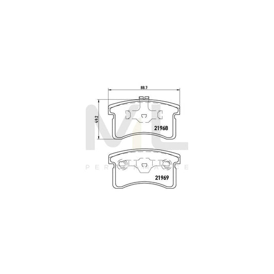 Brembo P 16 006 Brake Pad Set Excl. Wear Warning Contact | ML Performance Car Parts