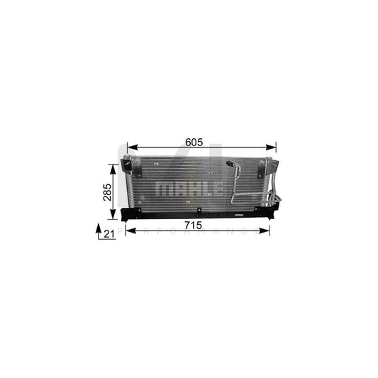 MAHLE ORIGINAL AC 214 000S Air conditioning condenser with seal ring, without dryer | ML Performance Car Parts