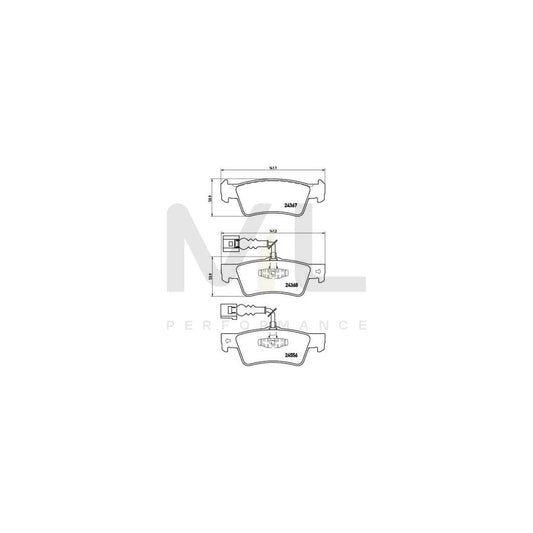 Brembo P 85 068 Brake Pad Set For Vw Touareg I (7La, 7L6, 7L7) Directional Brake Pads | ML Performance Car Parts