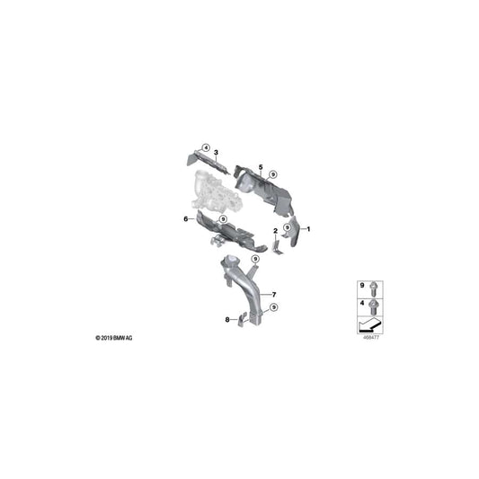 Genuine BMW 11658604702 F45 Heat Shield For Exhaust Manifold (Inc. 225xe, One & Cooper ALL4) | ML Performance UK Car Parts