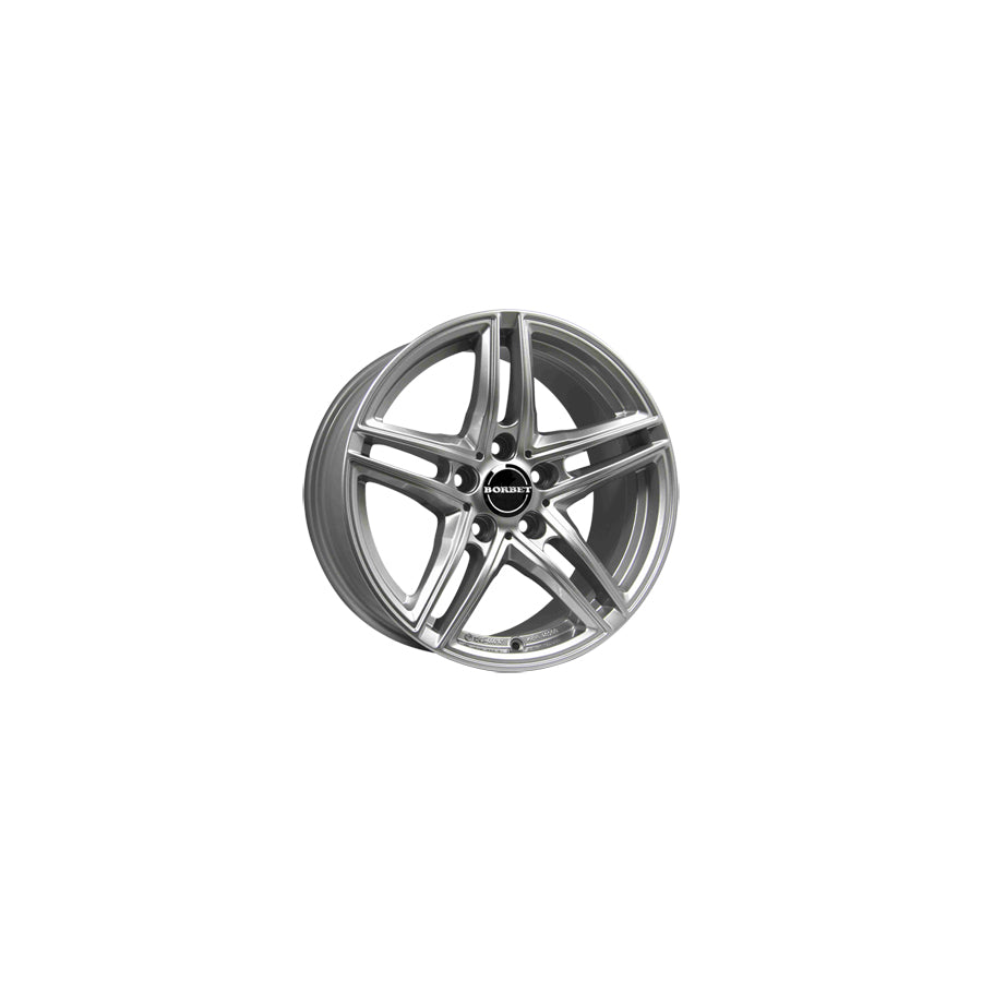 Borbet XR 8x18 ET39 XR 80839112566,5BS/T Brilliant Silver Wheel | ML Performance UK Car Parts