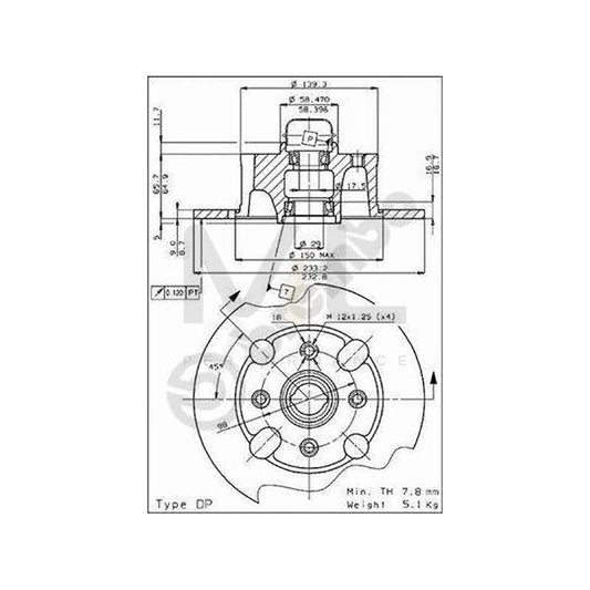 BREMBO 08.2163.20 Brake Disc for ALFA ROMEO ALFASUD Solid, with wheel bearing set | ML Performance Car Parts