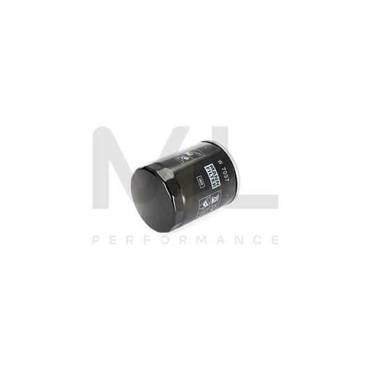 MANN-FILTER W 7037 Oil Filter Spin-on Filter, with one anti-return valve | ML Performance Car Parts