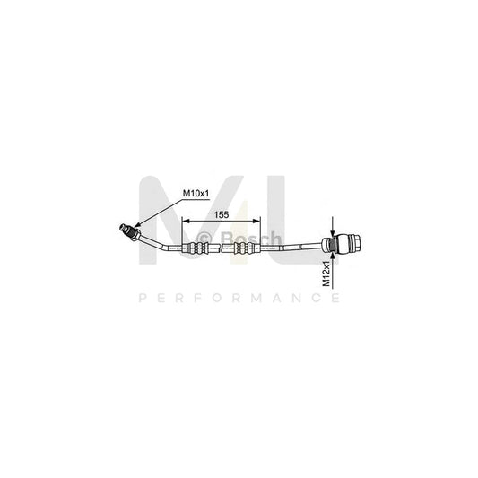 BOSCH 1 987 481 580 Brake Hose 155mm | ML Performance Car Parts