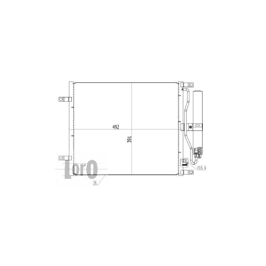 Abakus 0350160030 Air Conditioning Condenser | ML Performance UK